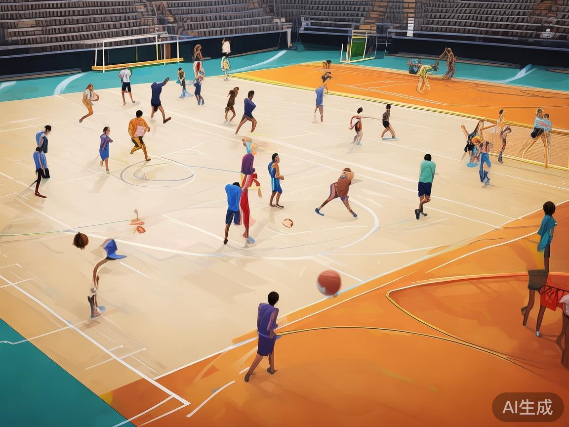 比赛类型：不同的体育项目（如篮球、排球、足球中的特